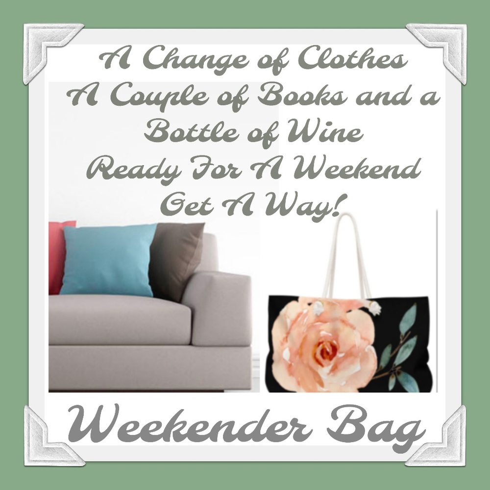 Classy Weekender Overnight Bag Watercolor Flower